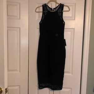 Express black midi dress